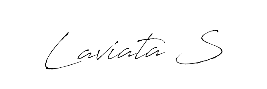 Make a beautiful signature design for name Laviata S. With this signature (Antro_Vectra) style, you can create a handwritten signature for free. Laviata S signature style 6 images and pictures png