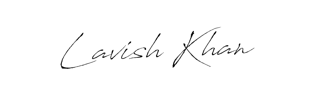 Lavish Khan stylish signature style. Best Handwritten Sign (Antro_Vectra) for my name. Handwritten Signature Collection Ideas for my name Lavish Khan. Lavish Khan signature style 6 images and pictures png