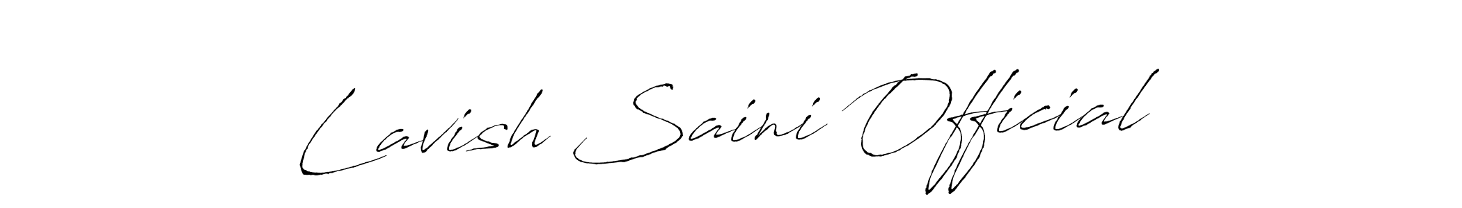 Once you've used our free online signature maker to create your best signature Antro_Vectra style, it's time to enjoy all of the benefits that Lavish Saini Official name signing documents. Lavish Saini Official signature style 6 images and pictures png