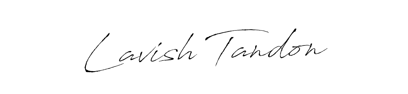 Design your own signature with our free online signature maker. With this signature software, you can create a handwritten (Antro_Vectra) signature for name Lavish Tandon. Lavish Tandon signature style 6 images and pictures png
