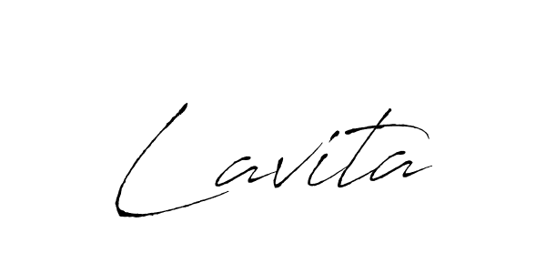 Use a signature maker to create a handwritten signature online. With this signature software, you can design (Antro_Vectra) your own signature for name Lavita. Lavita signature style 6 images and pictures png