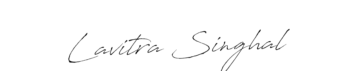 How to make Lavitra Singhal name signature. Use Antro_Vectra style for creating short signs online. This is the latest handwritten sign. Lavitra Singhal signature style 6 images and pictures png