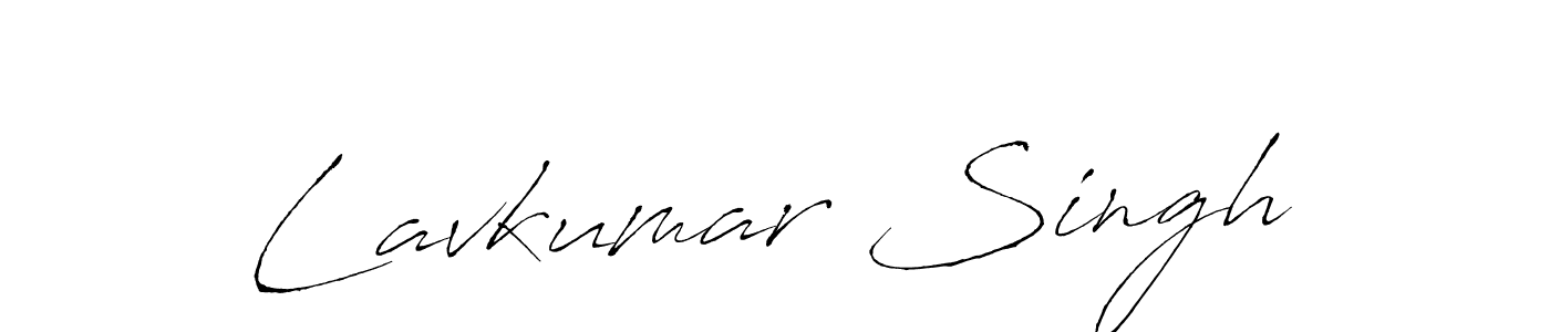 How to make Lavkumar Singh name signature. Use Antro_Vectra style for creating short signs online. This is the latest handwritten sign. Lavkumar Singh signature style 6 images and pictures png