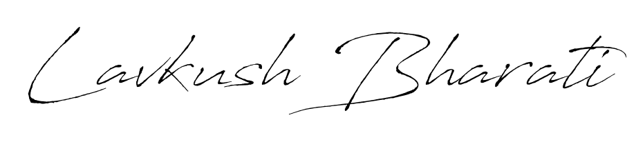 How to make Lavkush Bharati name signature. Use Antro_Vectra style for creating short signs online. This is the latest handwritten sign. Lavkush Bharati signature style 6 images and pictures png