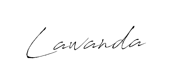 Lawanda stylish signature style. Best Handwritten Sign (Antro_Vectra) for my name. Handwritten Signature Collection Ideas for my name Lawanda. Lawanda signature style 6 images and pictures png