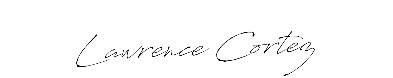 Make a beautiful signature design for name Lawrence Cortez. With this signature (Antro_Vectra) style, you can create a handwritten signature for free. Lawrence Cortez signature style 6 images and pictures png
