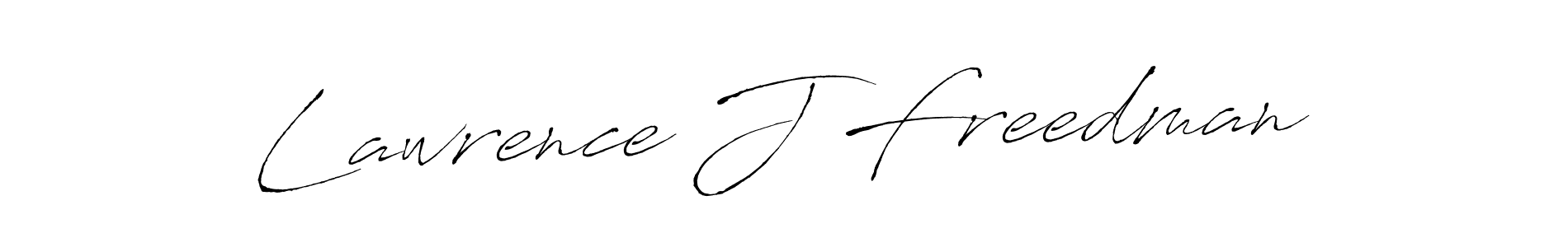 Create a beautiful signature design for name Lawrence J Freedman. With this signature (Antro_Vectra) fonts, you can make a handwritten signature for free. Lawrence J Freedman signature style 6 images and pictures png