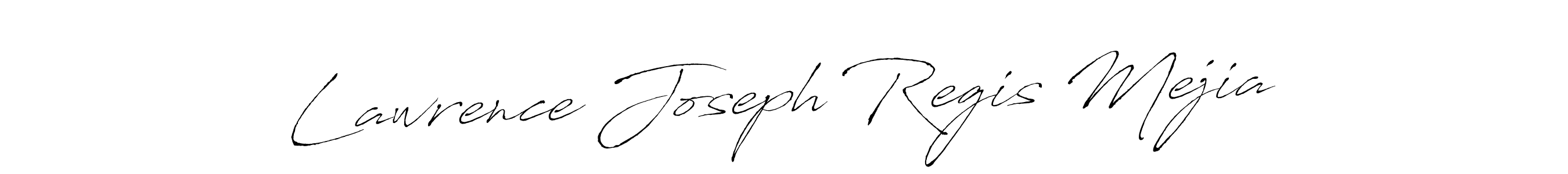 Lawrence Joseph Regis Mejia stylish signature style. Best Handwritten Sign (Antro_Vectra) for my name. Handwritten Signature Collection Ideas for my name Lawrence Joseph Regis Mejia. Lawrence Joseph Regis Mejia signature style 6 images and pictures png