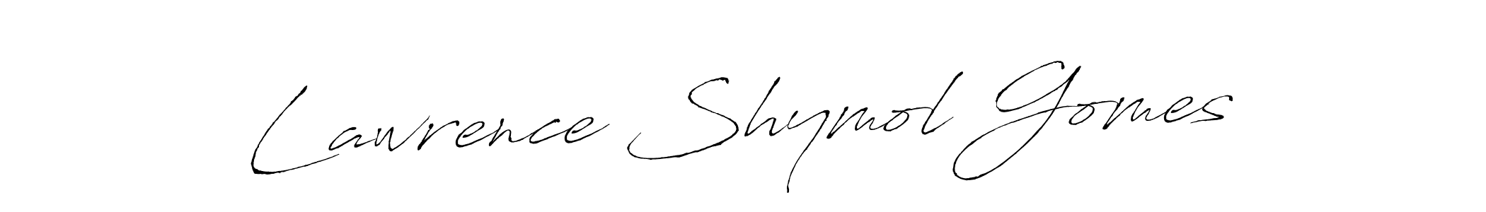 The best way (Antro_Vectra) to make a short signature is to pick only two or three words in your name. The name Lawrence Shymol Gomes include a total of six letters. For converting this name. Lawrence Shymol Gomes signature style 6 images and pictures png