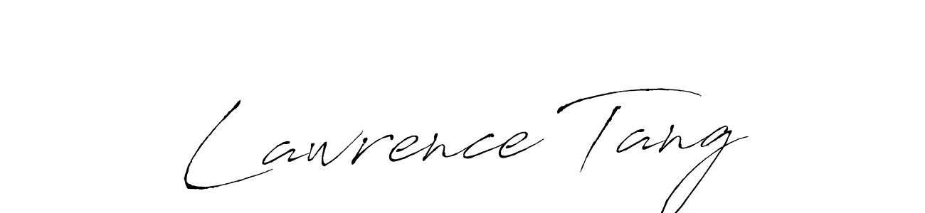 Make a beautiful signature design for name Lawrence Tang. With this signature (Antro_Vectra) style, you can create a handwritten signature for free. Lawrence Tang signature style 6 images and pictures png