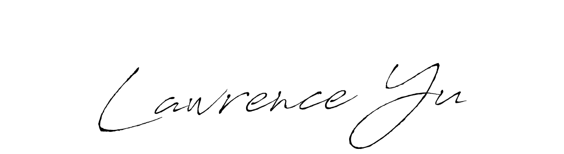 Lawrence Yu stylish signature style. Best Handwritten Sign (Antro_Vectra) for my name. Handwritten Signature Collection Ideas for my name Lawrence Yu. Lawrence Yu signature style 6 images and pictures png