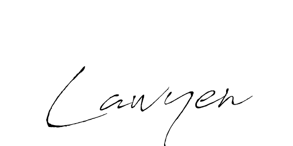 How to make Lawyen signature? Antro_Vectra is a professional autograph style. Create handwritten signature for Lawyen name. Lawyen signature style 6 images and pictures png