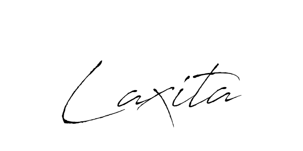 Use a signature maker to create a handwritten signature online. With this signature software, you can design (Antro_Vectra) your own signature for name Laxita. Laxita signature style 6 images and pictures png