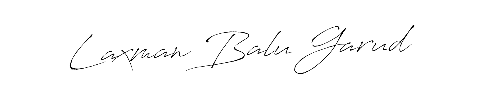 How to make Laxman Balu Garud signature? Antro_Vectra is a professional autograph style. Create handwritten signature for Laxman Balu Garud name. Laxman Balu Garud signature style 6 images and pictures png