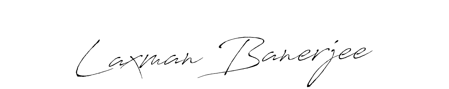 Antro_Vectra is a professional signature style that is perfect for those who want to add a touch of class to their signature. It is also a great choice for those who want to make their signature more unique. Get Laxman Banerjee name to fancy signature for free. Laxman Banerjee signature style 6 images and pictures png