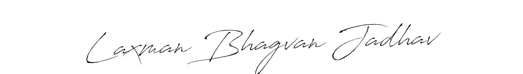 Antro_Vectra is a professional signature style that is perfect for those who want to add a touch of class to their signature. It is also a great choice for those who want to make their signature more unique. Get Laxman Bhagvan Jadhav name to fancy signature for free. Laxman Bhagvan Jadhav signature style 6 images and pictures png