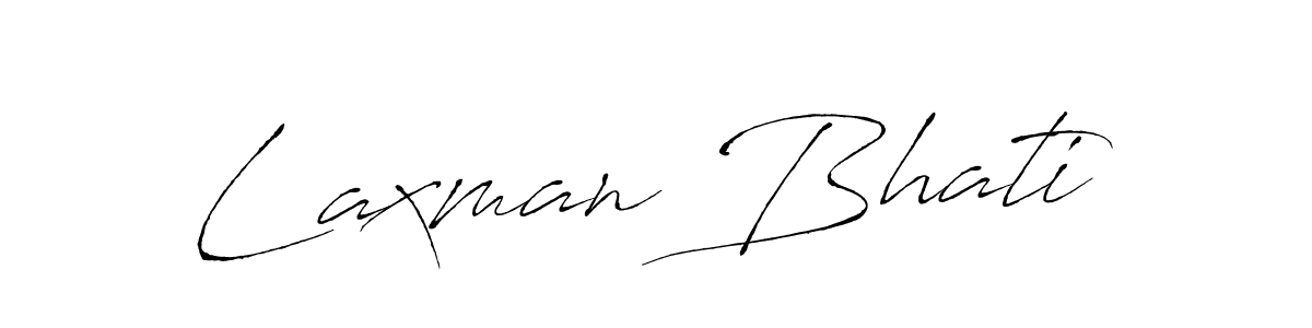 The best way (Antro_Vectra) to make a short signature is to pick only two or three words in your name. The name Laxman Bhati include a total of six letters. For converting this name. Laxman Bhati signature style 6 images and pictures png