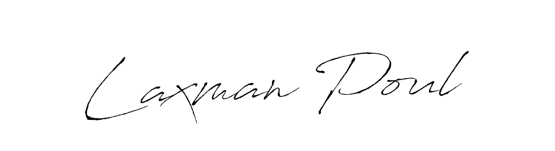 You should practise on your own different ways (Antro_Vectra) to write your name (Laxman Poul) in signature. don't let someone else do it for you. Laxman Poul signature style 6 images and pictures png