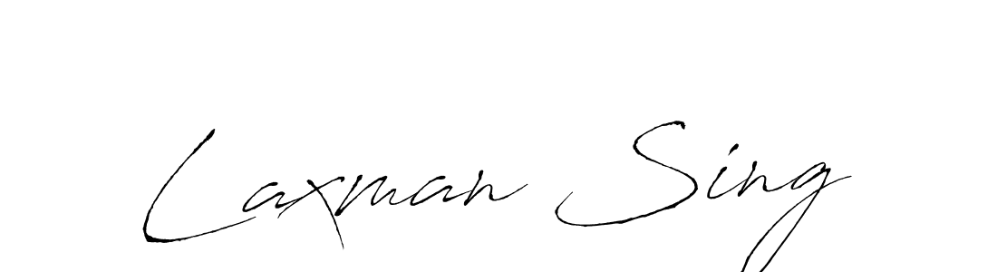 Create a beautiful signature design for name Laxman Sing. With this signature (Antro_Vectra) fonts, you can make a handwritten signature for free. Laxman Sing signature style 6 images and pictures png