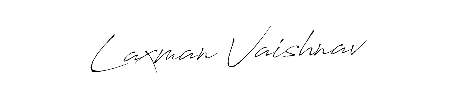 Make a beautiful signature design for name Laxman Vaishnav. With this signature (Antro_Vectra) style, you can create a handwritten signature for free. Laxman Vaishnav signature style 6 images and pictures png