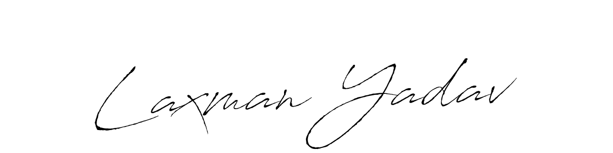 Design your own signature with our free online signature maker. With this signature software, you can create a handwritten (Antro_Vectra) signature for name Laxman Yadav. Laxman Yadav signature style 6 images and pictures png