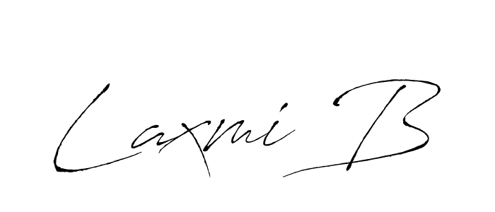 Design your own signature with our free online signature maker. With this signature software, you can create a handwritten (Antro_Vectra) signature for name Laxmi B. Laxmi B signature style 6 images and pictures png