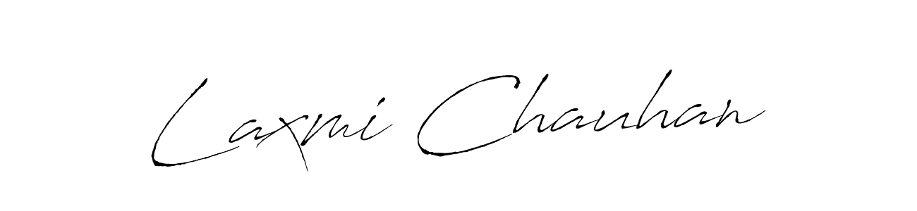 Design your own signature with our free online signature maker. With this signature software, you can create a handwritten (Antro_Vectra) signature for name Laxmi Chauhan. Laxmi Chauhan signature style 6 images and pictures png