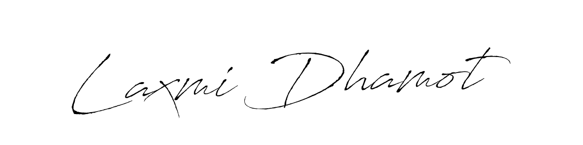 It looks lik you need a new signature style for name Laxmi Dhamot. Design unique handwritten (Antro_Vectra) signature with our free signature maker in just a few clicks. Laxmi Dhamot signature style 6 images and pictures png