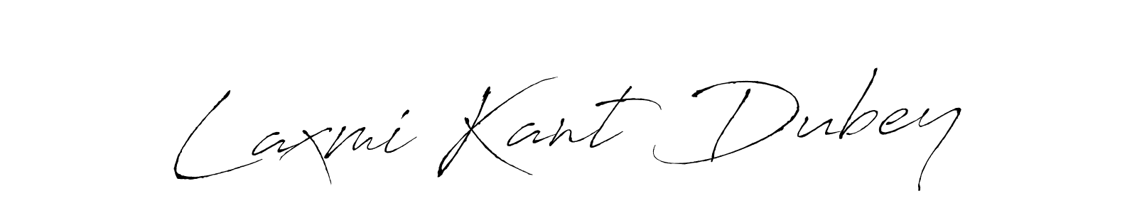 How to make Laxmi Kant Dubey signature? Antro_Vectra is a professional autograph style. Create handwritten signature for Laxmi Kant Dubey name. Laxmi Kant Dubey signature style 6 images and pictures png