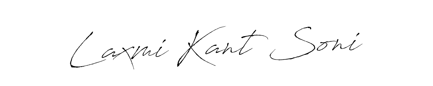 Also we have Laxmi Kant Soni name is the best signature style. Create professional handwritten signature collection using Antro_Vectra autograph style. Laxmi Kant Soni signature style 6 images and pictures png