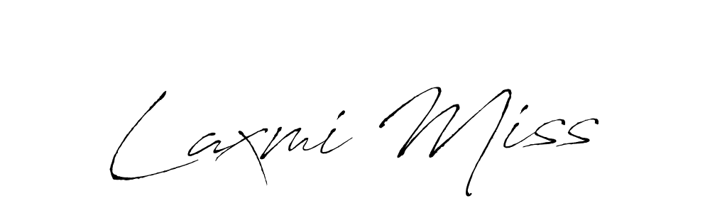 Make a beautiful signature design for name Laxmi Miss. With this signature (Antro_Vectra) style, you can create a handwritten signature for free. Laxmi Miss signature style 6 images and pictures png