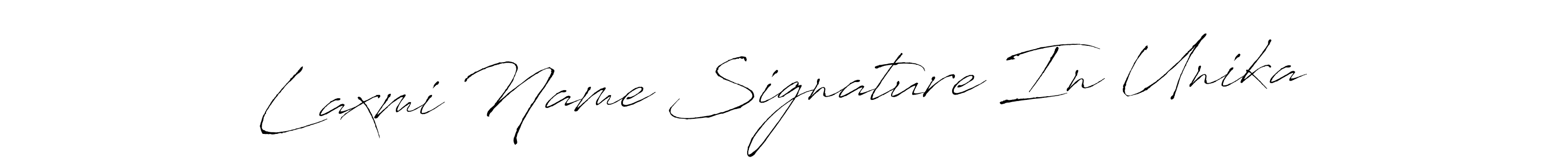 You should practise on your own different ways (Antro_Vectra) to write your name (Laxmi Name Signature In Unika) in signature. don't let someone else do it for you. Laxmi Name Signature In Unika signature style 6 images and pictures png