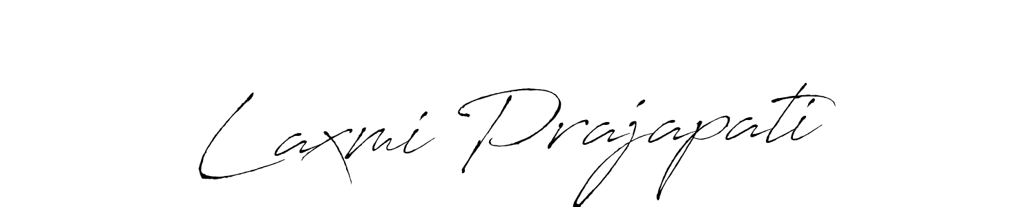 Make a beautiful signature design for name Laxmi Prajapati. With this signature (Antro_Vectra) style, you can create a handwritten signature for free. Laxmi Prajapati signature style 6 images and pictures png