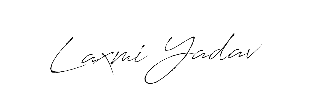 Create a beautiful signature design for name Laxmi Yadav. With this signature (Antro_Vectra) fonts, you can make a handwritten signature for free. Laxmi Yadav signature style 6 images and pictures png