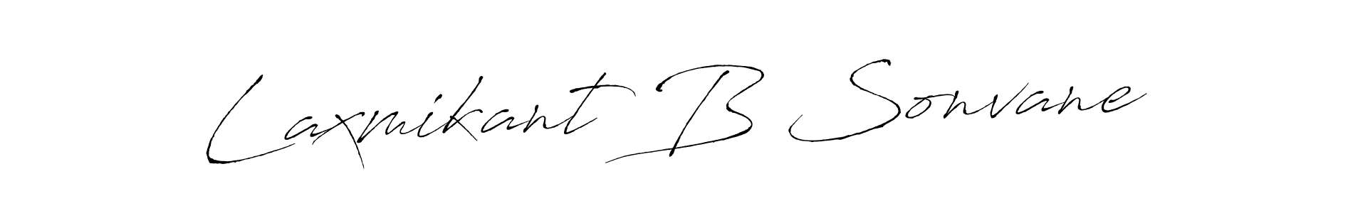 Create a beautiful signature design for name Laxmikant B Sonvane. With this signature (Antro_Vectra) fonts, you can make a handwritten signature for free. Laxmikant B Sonvane signature style 6 images and pictures png