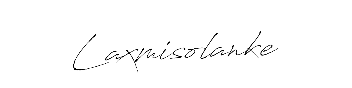 You should practise on your own different ways (Antro_Vectra) to write your name (Laxmisolanke) in signature. don't let someone else do it for you. Laxmisolanke signature style 6 images and pictures png