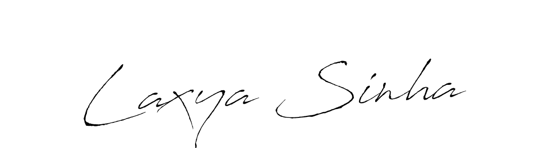Create a beautiful signature design for name Laxya Sinha. With this signature (Antro_Vectra) fonts, you can make a handwritten signature for free. Laxya Sinha signature style 6 images and pictures png