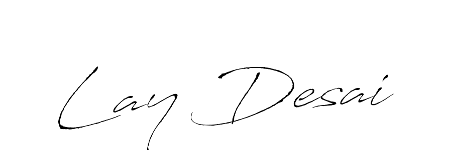 How to make Lay Desai signature? Antro_Vectra is a professional autograph style. Create handwritten signature for Lay Desai name. Lay Desai signature style 6 images and pictures png