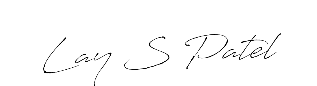 Design your own signature with our free online signature maker. With this signature software, you can create a handwritten (Antro_Vectra) signature for name Lay S Patel. Lay S Patel signature style 6 images and pictures png