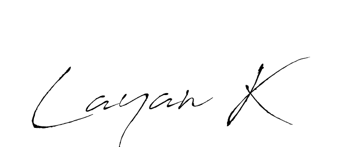 Also we have Layan K name is the best signature style. Create professional handwritten signature collection using Antro_Vectra autograph style. Layan K signature style 6 images and pictures png