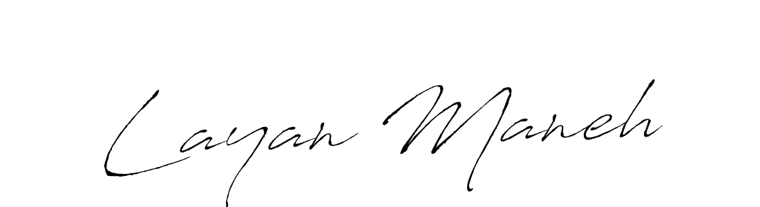 Use a signature maker to create a handwritten signature online. With this signature software, you can design (Antro_Vectra) your own signature for name Layan Maneh. Layan Maneh signature style 6 images and pictures png