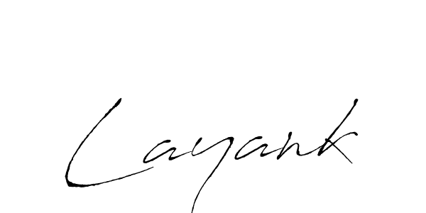 Design your own signature with our free online signature maker. With this signature software, you can create a handwritten (Antro_Vectra) signature for name Layank. Layank signature style 6 images and pictures png