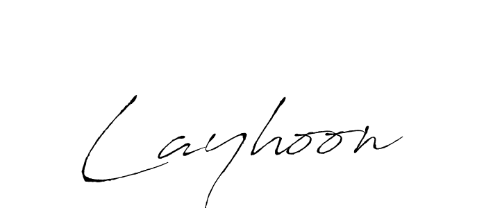 Design your own signature with our free online signature maker. With this signature software, you can create a handwritten (Antro_Vectra) signature for name Layhoon. Layhoon signature style 6 images and pictures png