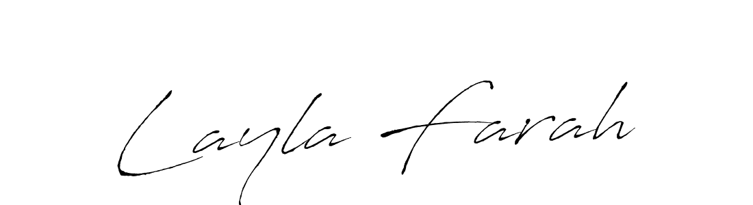 Use a signature maker to create a handwritten signature online. With this signature software, you can design (Antro_Vectra) your own signature for name Layla Farah. Layla Farah signature style 6 images and pictures png