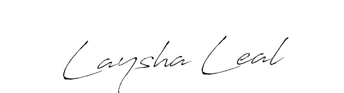 Laysha Leal stylish signature style. Best Handwritten Sign (Antro_Vectra) for my name. Handwritten Signature Collection Ideas for my name Laysha Leal. Laysha Leal signature style 6 images and pictures png