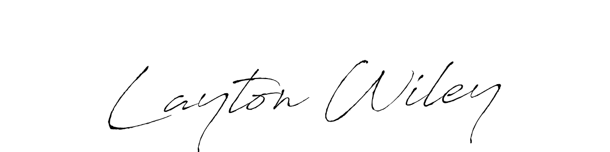 Design your own signature with our free online signature maker. With this signature software, you can create a handwritten (Antro_Vectra) signature for name Layton Wiley. Layton Wiley signature style 6 images and pictures png