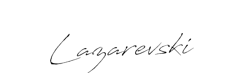 You should practise on your own different ways (Antro_Vectra) to write your name (Lazarevski) in signature. don't let someone else do it for you. Lazarevski signature style 6 images and pictures png