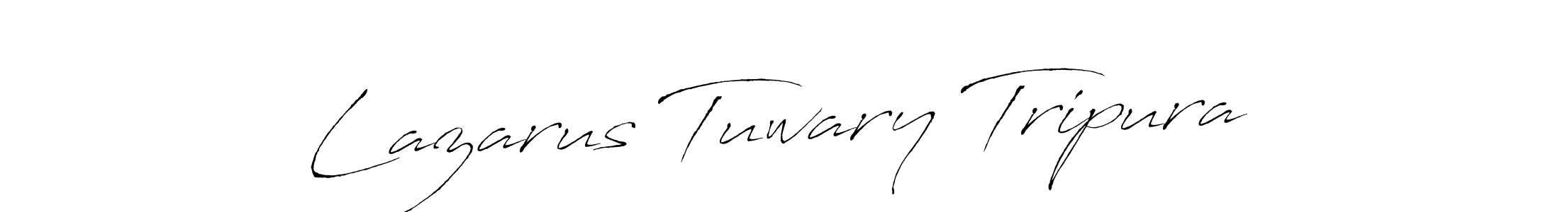 The best way (Antro_Vectra) to make a short signature is to pick only two or three words in your name. The name Lazarus Tuwary Tripura include a total of six letters. For converting this name. Lazarus Tuwary Tripura signature style 6 images and pictures png