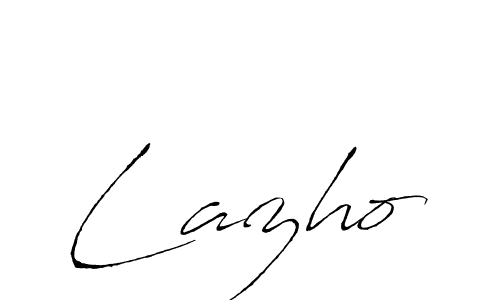 Make a beautiful signature design for name Lazho. With this signature (Antro_Vectra) style, you can create a handwritten signature for free. Lazho signature style 6 images and pictures png