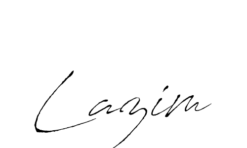 Lazim stylish signature style. Best Handwritten Sign (Antro_Vectra) for my name. Handwritten Signature Collection Ideas for my name Lazim. Lazim signature style 6 images and pictures png